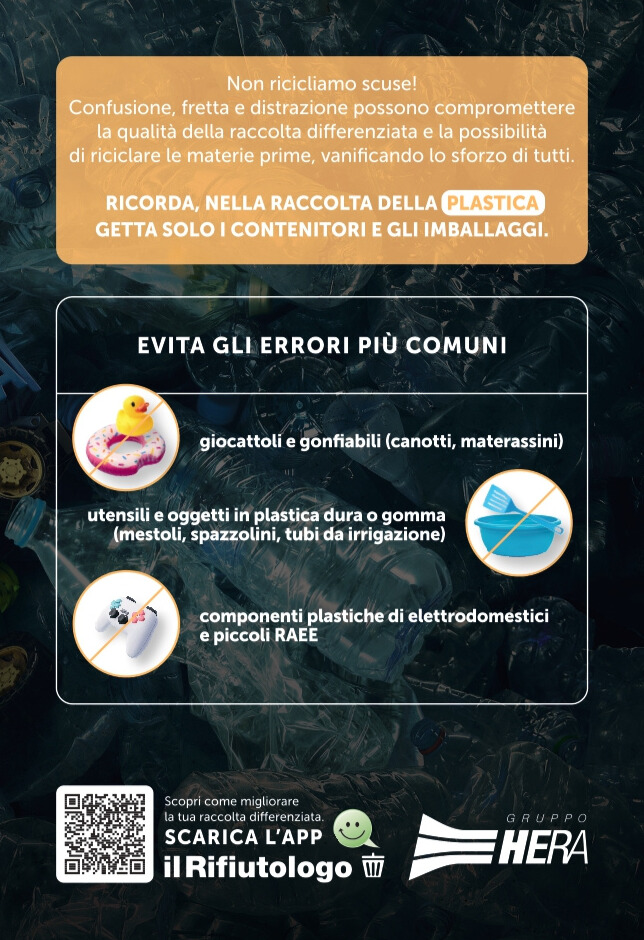 Non riciclare scuse - plastica 2
