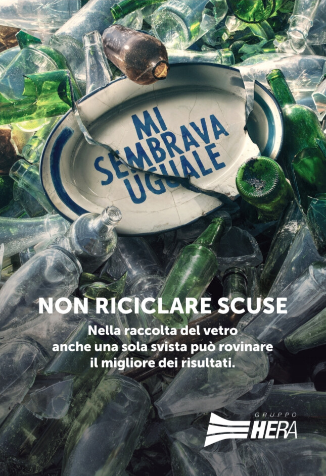 Non riciclare scuse - vetro 1