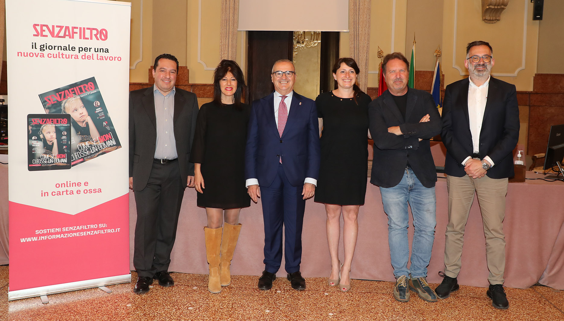 un momento della conferenza stampa di presentazione